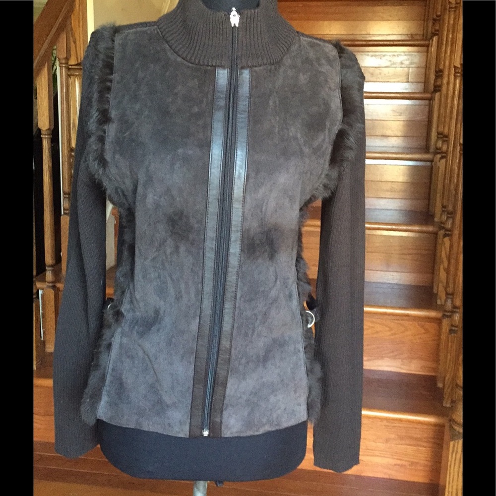 NWOT- Cynthia Steffe Leather Jacket